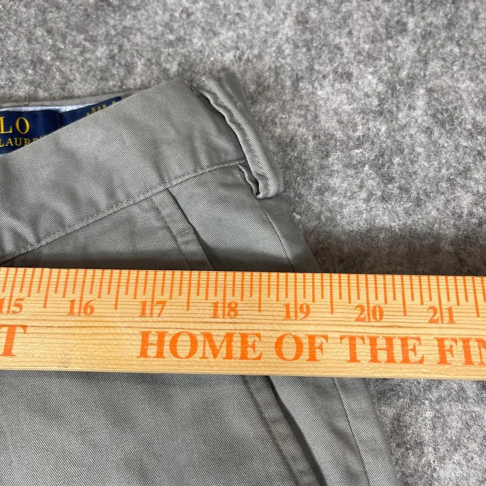 Polo Ralph Lauren Mens Chino Khakis Pants Size 36T/36 Beige Stretch Classic Fit